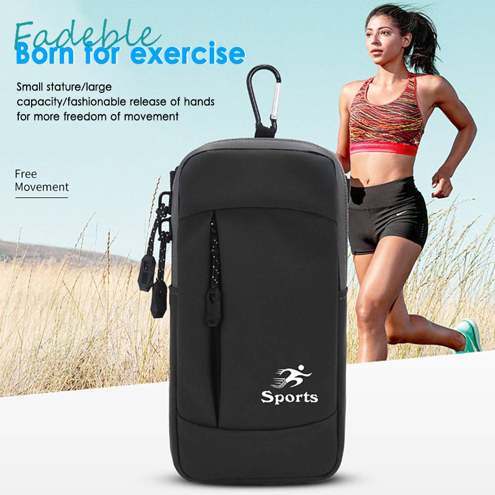 Túi Đeo Cánh Tay Bằng Da PU Co Giãn Chống Nước Chống Trộm Có Thể Điều Chỉnh