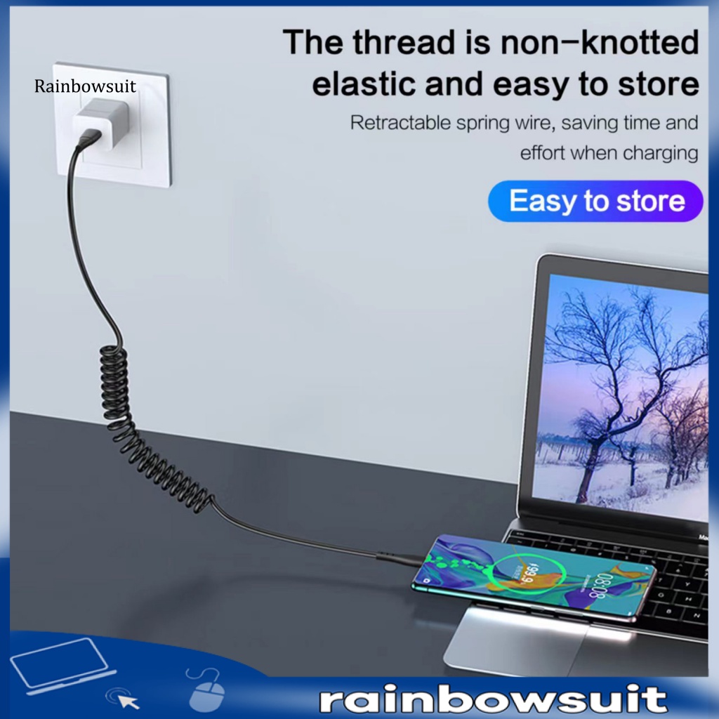 Dây Cáp Sạc Đồng Bộ Dữ Liệu Type-C Chống Rối Cho Gia Đình