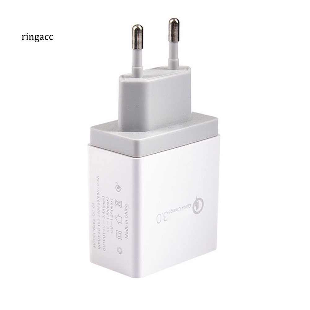 Cốc Sạc Nhanh QC 30 4 Cổng USB Cho Samsung Huawei