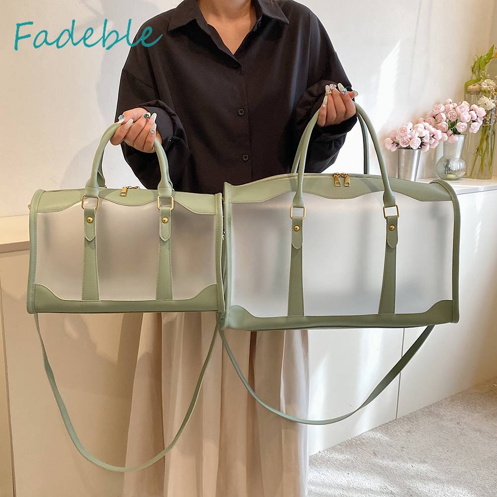 Túi Đeo Chéo Bằng Nhựa PVC Trong Suốt Thời Trang Cho Nữ