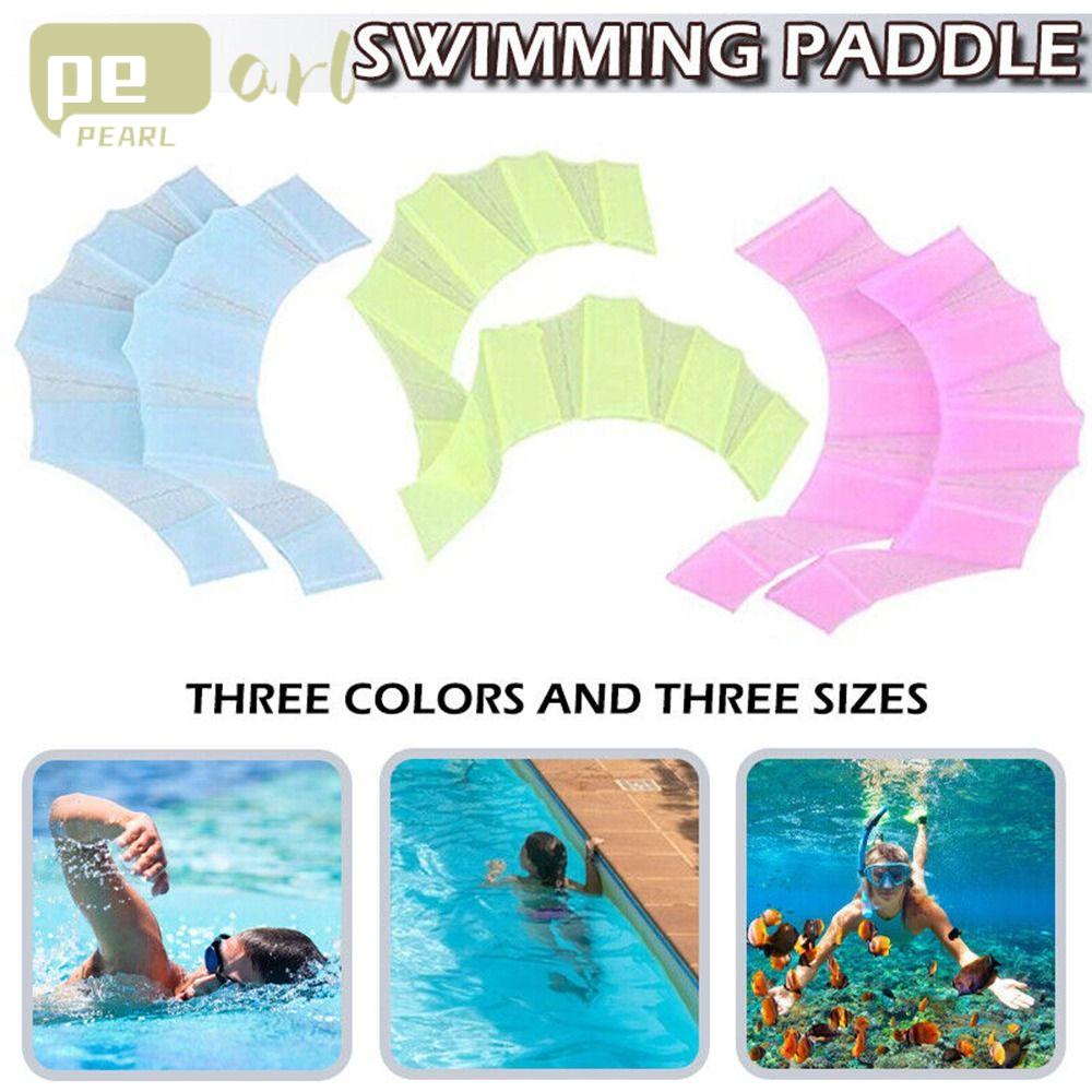 PEARLVN 1 Cặp Găng Tay Bơi Lội Bằng Silicone Tiện Dụng Dành Cho Nam Và Nữ