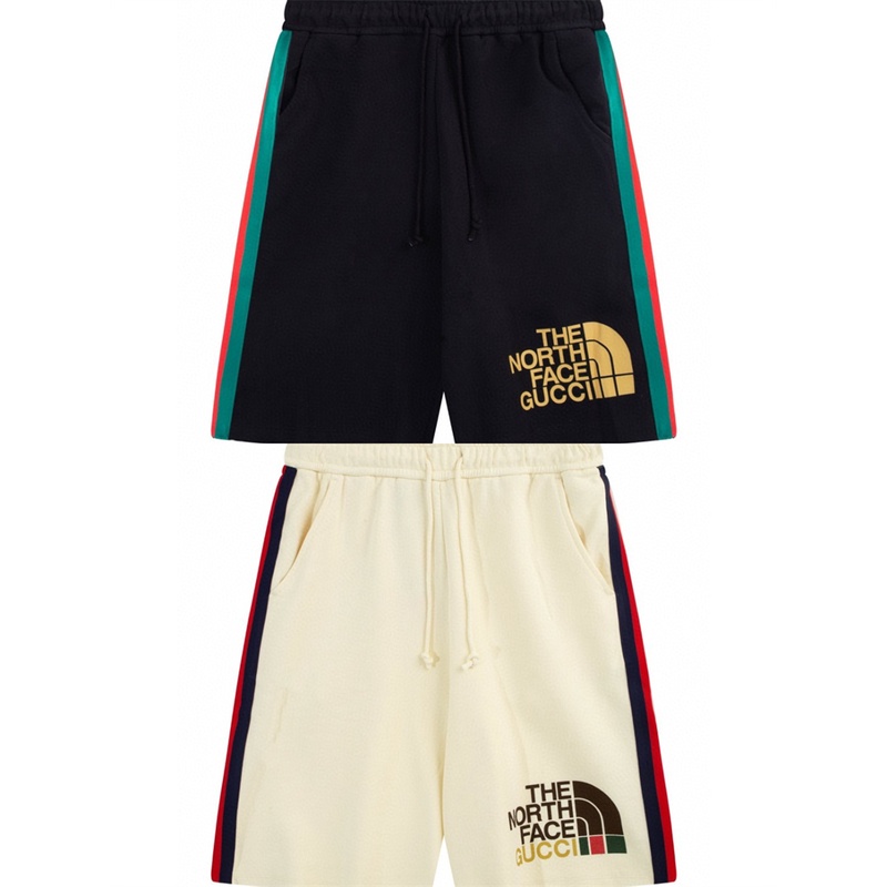 G8- Quần Short Capris Phối Ruy Băng In Logo North Co Thời Trang Đường Phố Chất Lượng Cao Mới Nhất Unisex