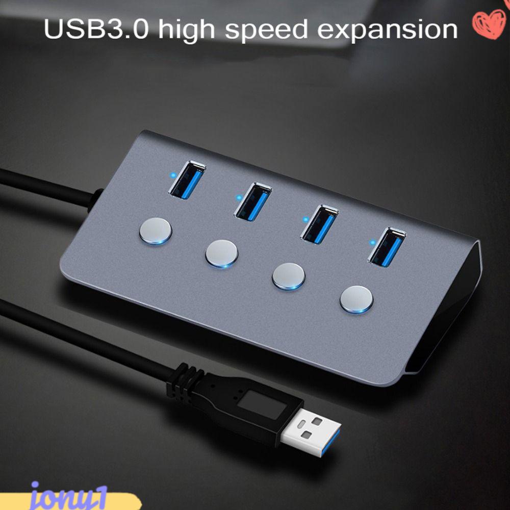 JONYE Hub Chia Cổng USB 3.0 Có Công Tắc Bật / Tắt