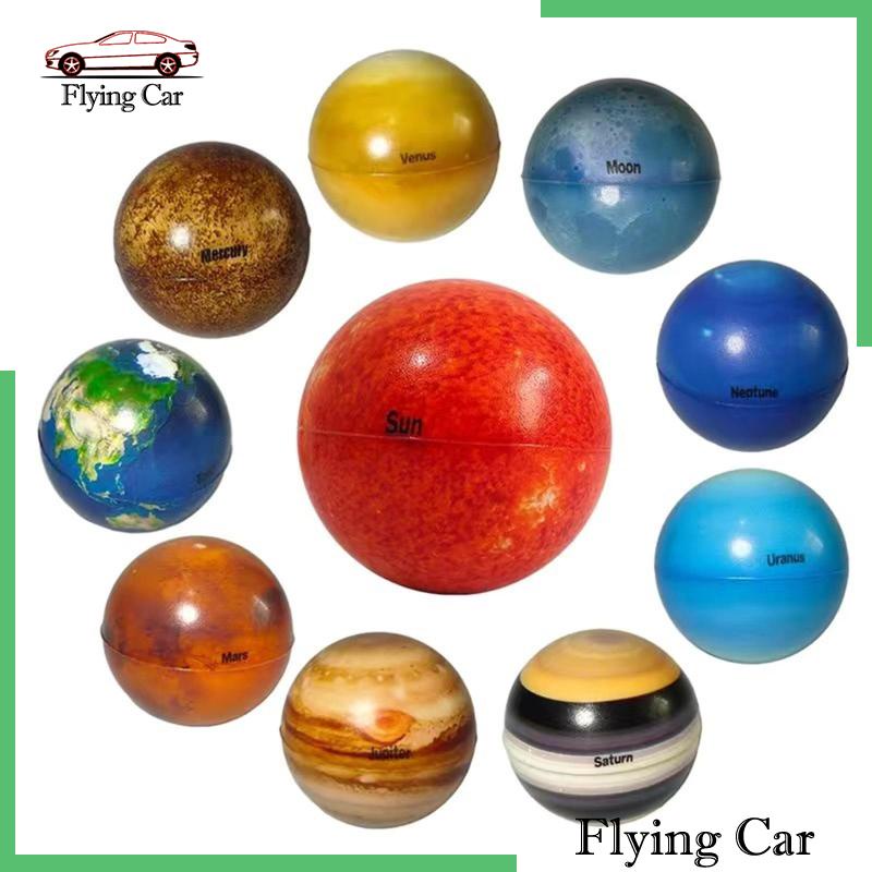 Set 10 Quả Bóng Xốp Mềm Trơn 6.3cm Nhiều Màu Trang Trí Bàn