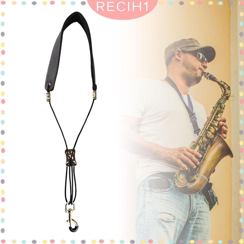 Dây Đeo Kèn Saxophone Bằng Da PU Mềm Mại Có Thể Điều Chỉnh Độ Dài