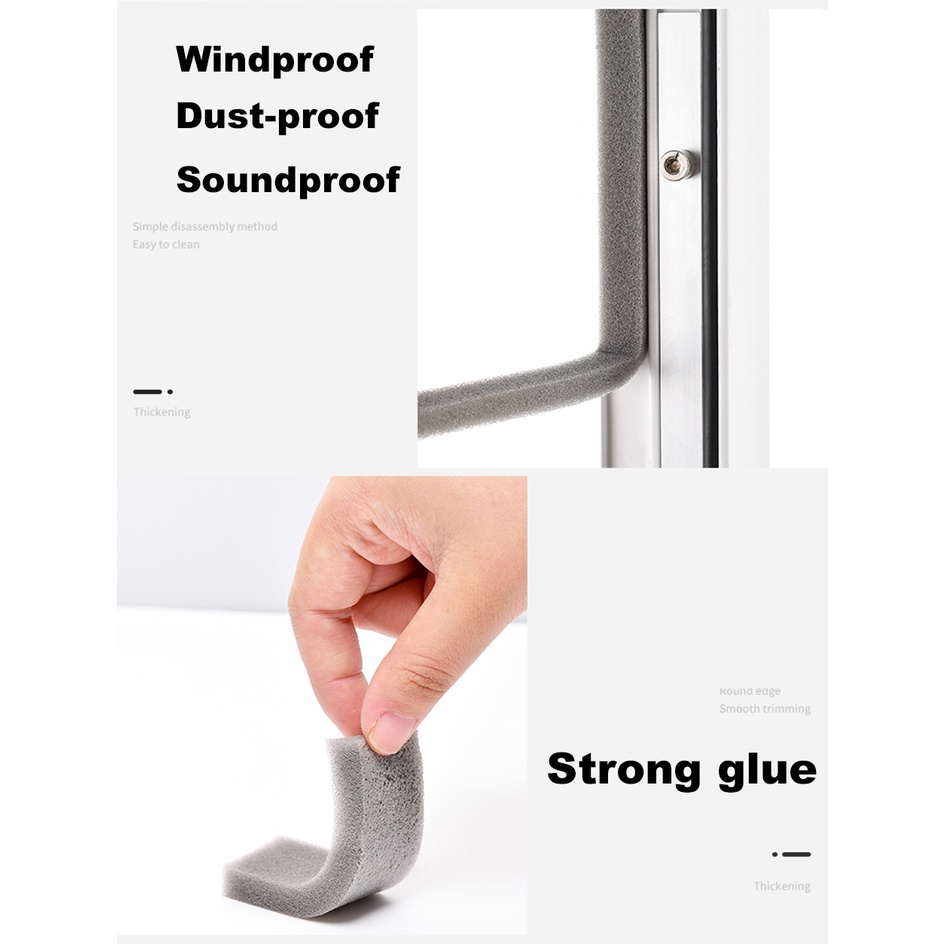 Cuộn Băng Keo Xốp PU Chống Va Chạm Cách Âm Dán Cửa Sổ / Đồ Nội Thất Sự Bảo Vệ