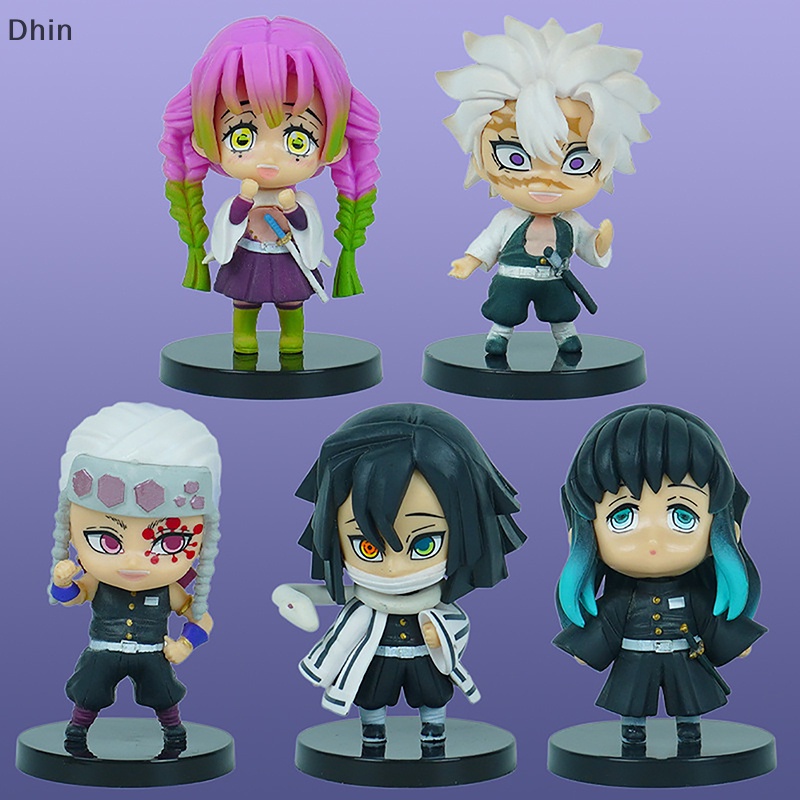 [Dhin] Set 5 Mô Hình Búp Bê Kimetsu Bằng PVC Mẫu Q Posket Bán Sỉ
