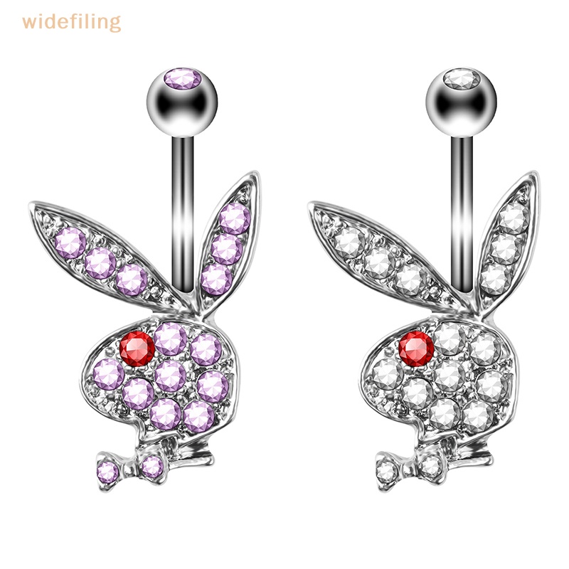 Khuyên Rốn Hình Thỏ Hoạt Hình Bằng Thép Không Gỉ