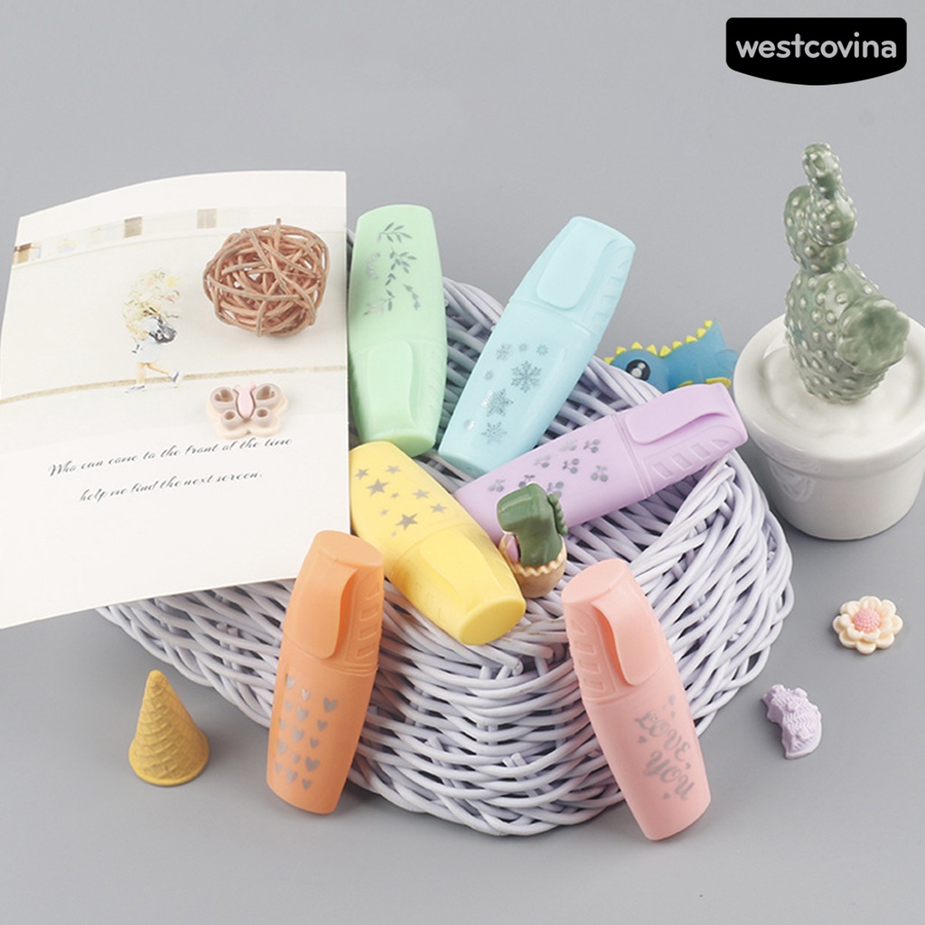 [WSTN]✎Set 6 Kẹp Nhỏ Đục Lỗ Nhiều Màu Sắc Dùng Cho Học Sinh