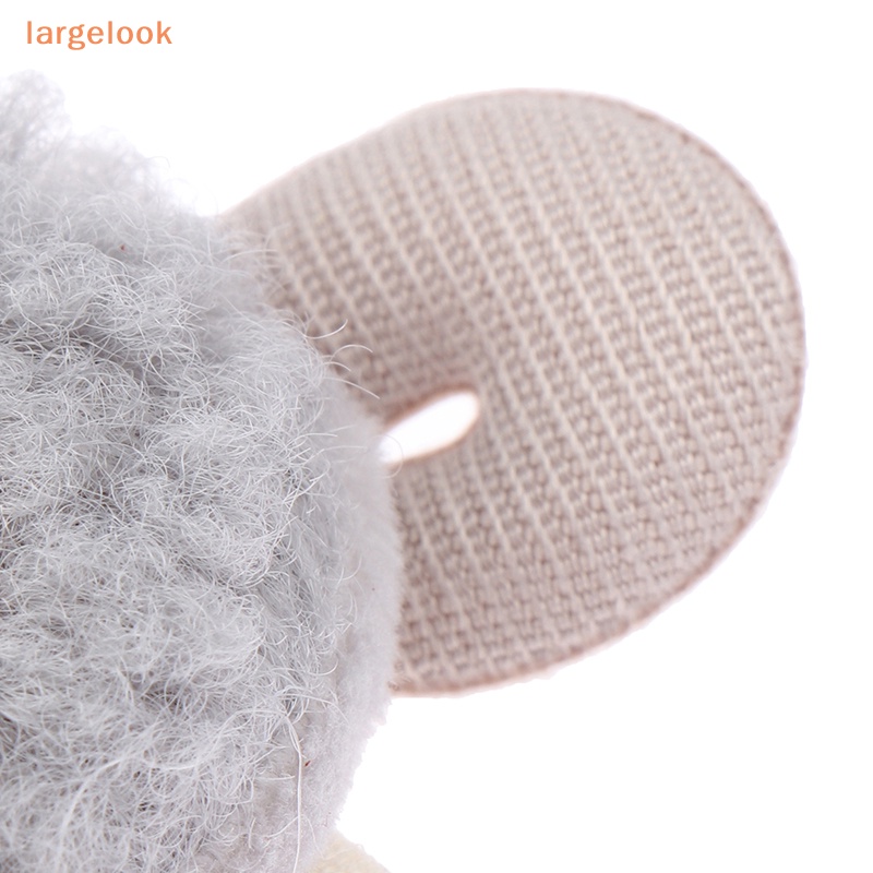 Móc Khóa Hình Chú Cừu Nhồi Bông Dễ Thương Chống Mất Tích Hợp Thẻ Tên Cho Ba Lô Mẫu Giáo