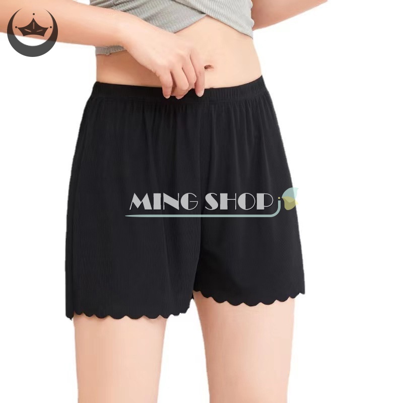 Quần Bảo Hộ An Toàn Mặc Trong Váy Bằng Lụa Phối Ren Bên Hông Thời Trang Mùa Hè Hàng Mới Dành Cho Bạn Nữ TH