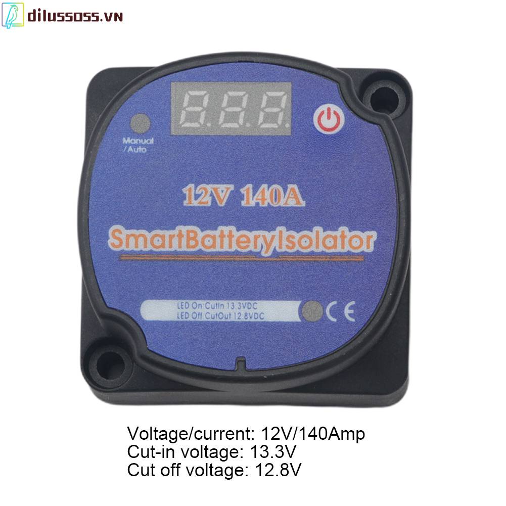 Rơ Le Sạc 12V 140Amp Màn Hình Kỹ Thuật Số Cho Tàu Thuyền Caravan 4X4