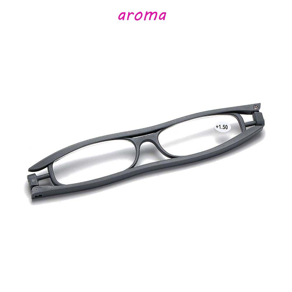 AROMA Kính Mát Gọng Vuông 360 Độ Chống Bức Xạ Phong Cách Retro Thời Trang Cho Nữ ° Kính Đọc Sách Có Thể Xoay Được