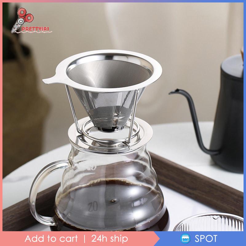 Dụng Cụ Lọc Cà Phê Bằng Thép Không Gỉ Hình Nón