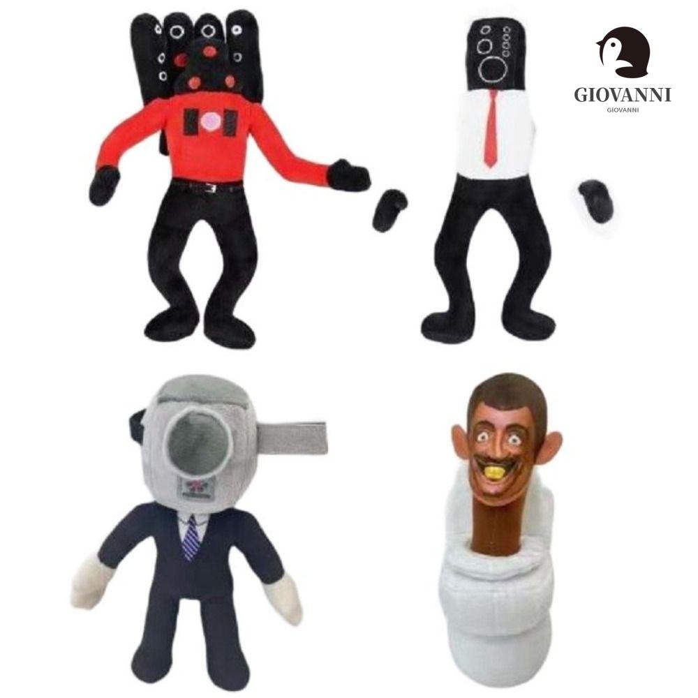 GIOVANNI Skibidi Đồ chơi nhồi bông 25-30CM Hình Người Đàn Ông Ngồi Toilet Trang Trí Phòng