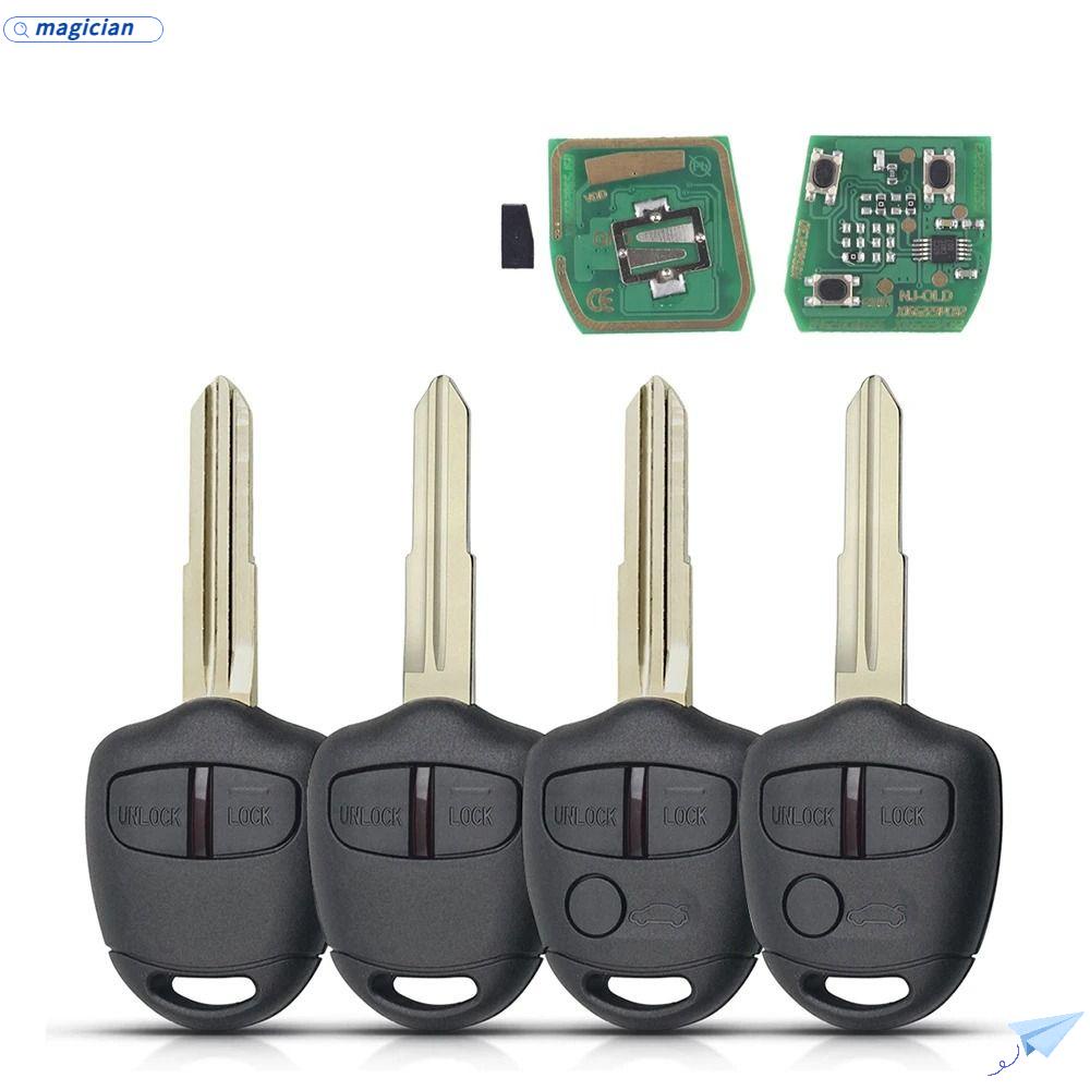 MAG Vỏ Chìa Khóa Điều Khiển Từ Xa 433MHz 2 / 3 Nút Cho Mitsubishi L200 Shogun Pajero Triton