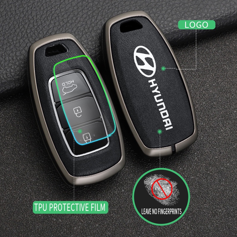 Vỏ Bọc Chìa Khóa Bằng Hợp Kim Kẽm Cho hyundai i10 / tucson / elantra 2020 i10 stargazer creta 2022-2023 santafe i10