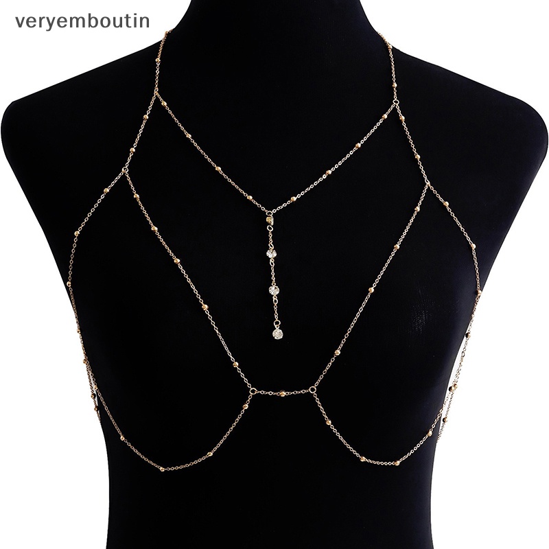 Vòng cổ Cơ Thể Dạng Chuỗi Chéo Ngực Quyến Rũ Cho Nữ