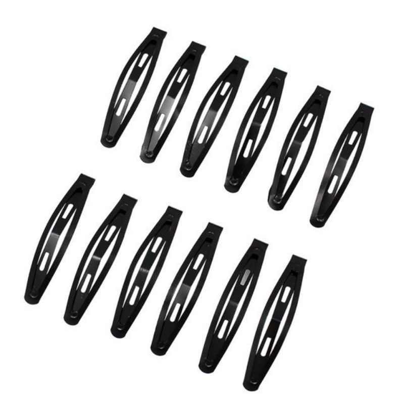 Set 12 cái kẹp tách đen , gim đen ,nhiều size chọn lựa - Size Lớn ,bé