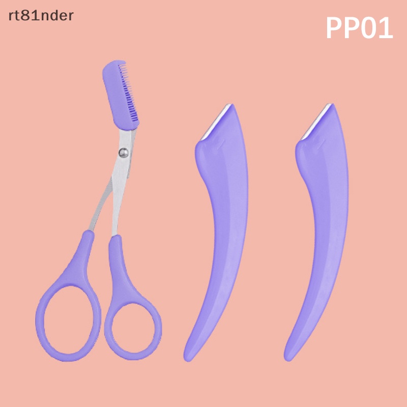 Bộ 1 / 2 / 3 Kéo Cắt Tỉa Lông Mày Tiện Dụng Cho Nữ