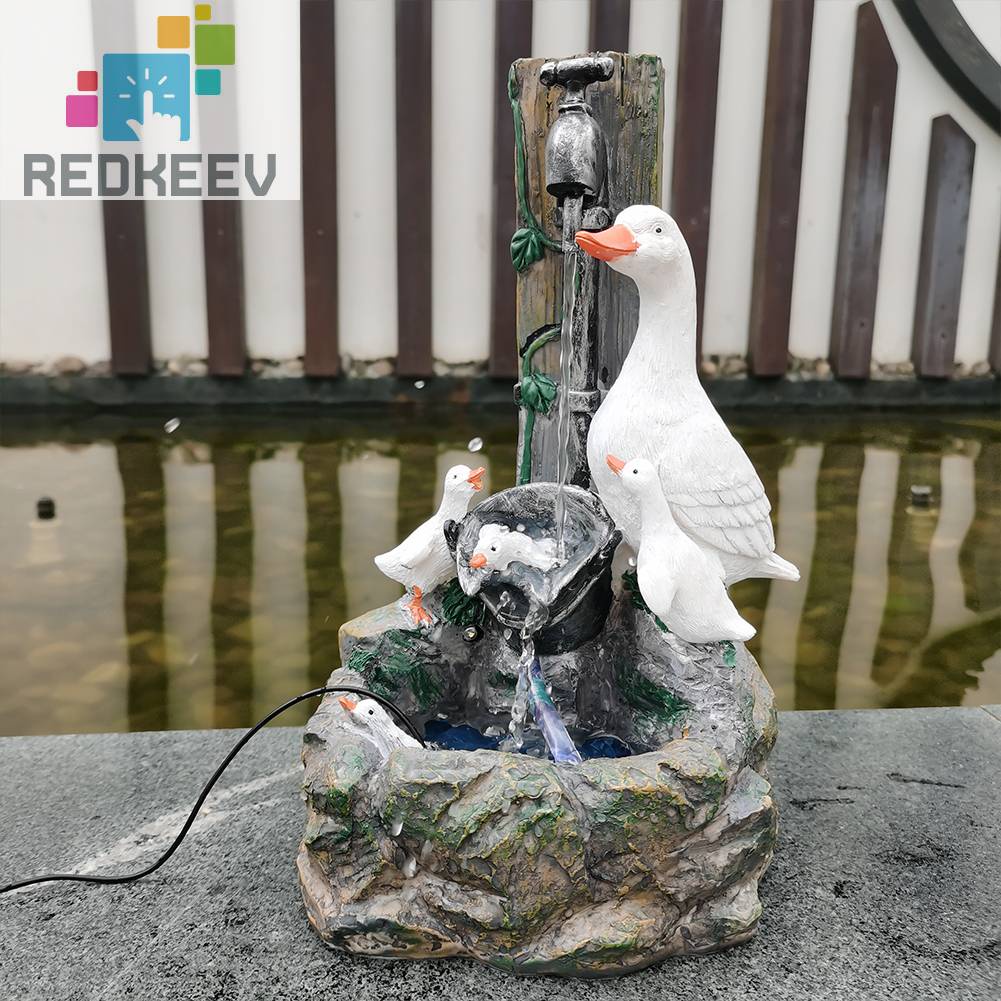 Tượng Hình Động Vật Bằng Nhựa Resin Giao Diện USB Trang Trí Sân Vườn