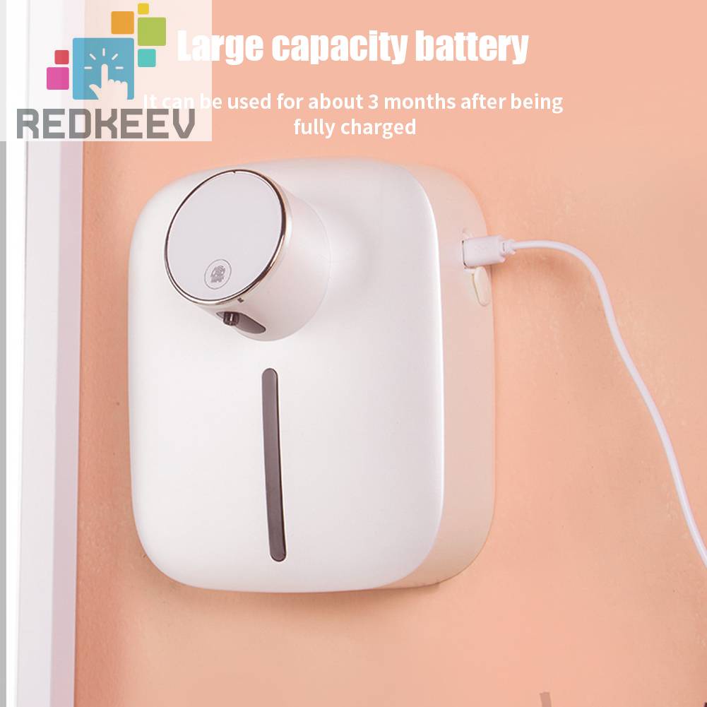 Bình Đựng Xà Phòng Tạo Bọt Tự Động Kèm Sạc USB Tiện Dụng Cho Nhà Tắm /