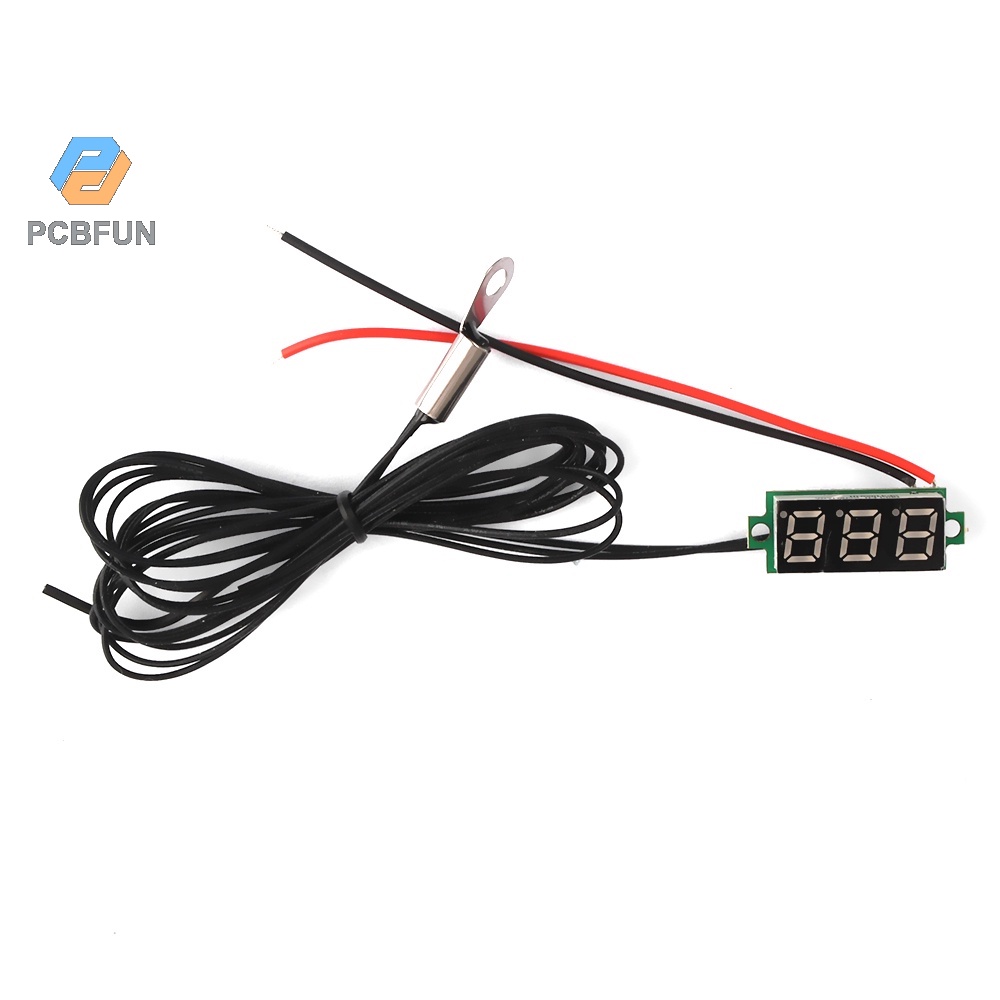 Pcbfun Đầu dò cảm biến nhiệt độ cao DC4-28V 0,28 "Đầu dò nhiệt độ kỹ thuật số NTC