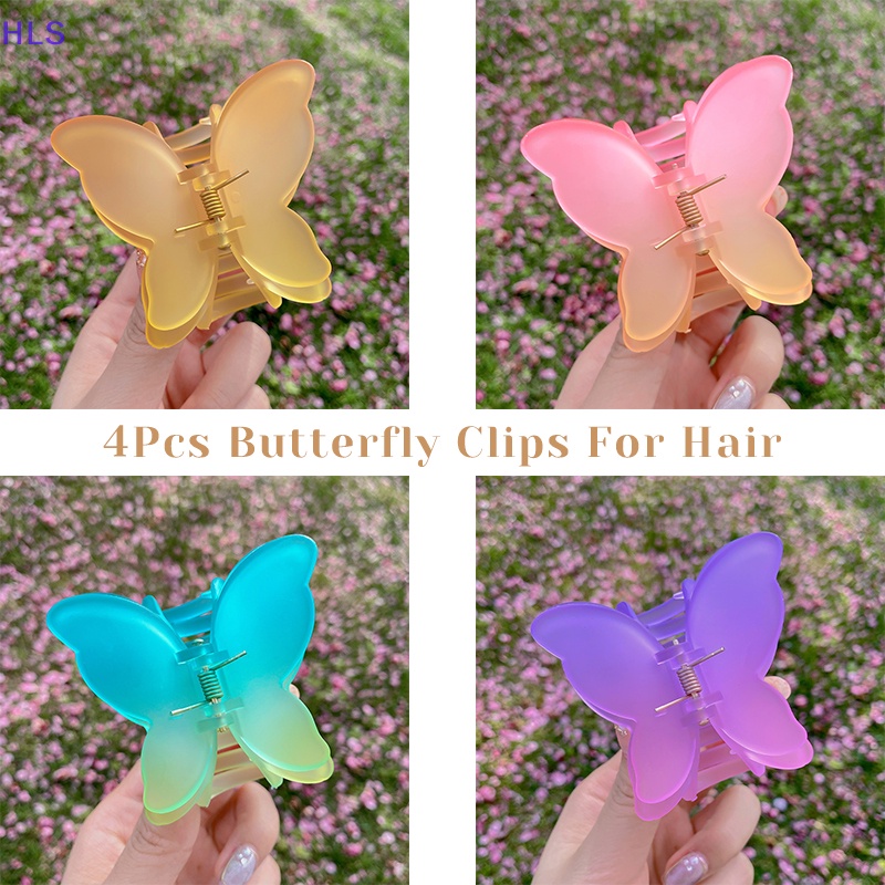 Set 4 Kẹp Bướm 2.9Inch Thời Trang Nữ