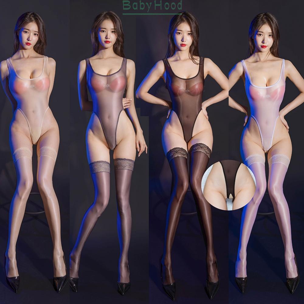 【Big Discounts】Womens Bodysuit Nylon+Spandex Open Croth Regular See Through Sexy Sheer#BBHOOD | BigBuy360 - bigbuy360.vn