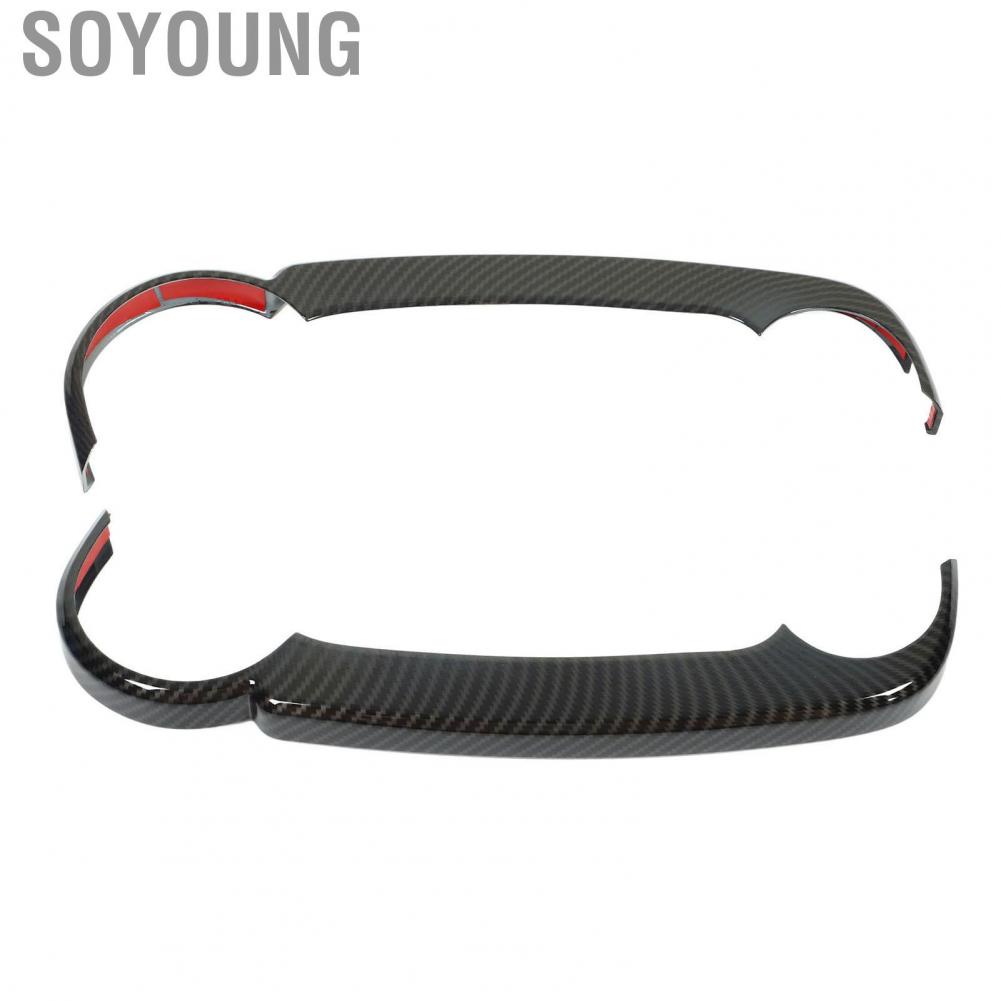 Soyoung Dashboard  Side Strip Cover Carbon Fiber Style Easy Installation High Strength Scratch Resistant for Car