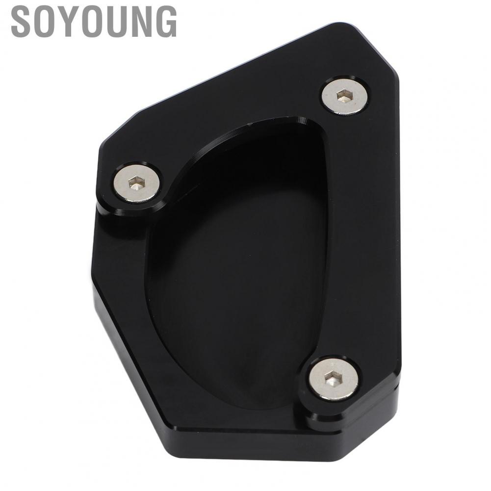 Soyoung Kickstand   Side Stand Extension Pad Aluminium Alloy  Deformation Strong Secure Professional for Motorbike