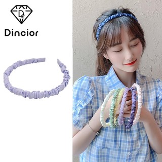 Băng đô cài tóc bằng lụa xếp ly kiểu hàn quốc dễ thương