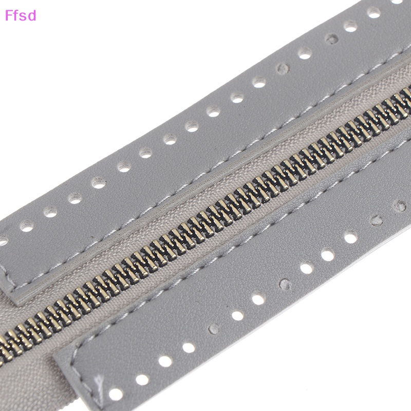 {Ffsd} Túi Xách Da PU Cứng Khóa Kéo Kim Loại Phụ Kiện May Vá Thủ Công