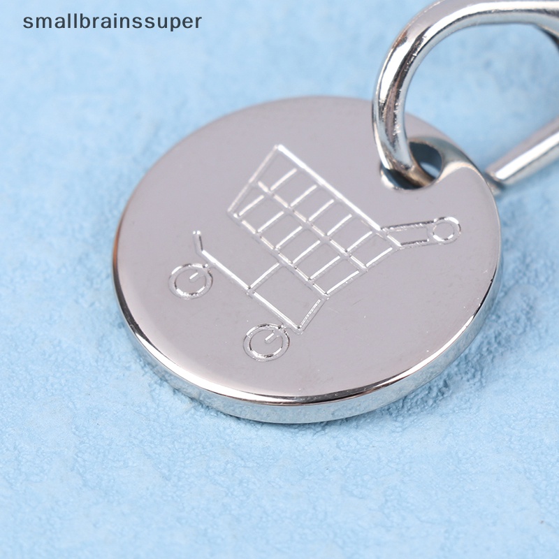 Bộ 2 Móc Treo Chìa Khóa Gắn Xe Đẩy Mua Sắm Bằng Kim Loại Tiện Dụng