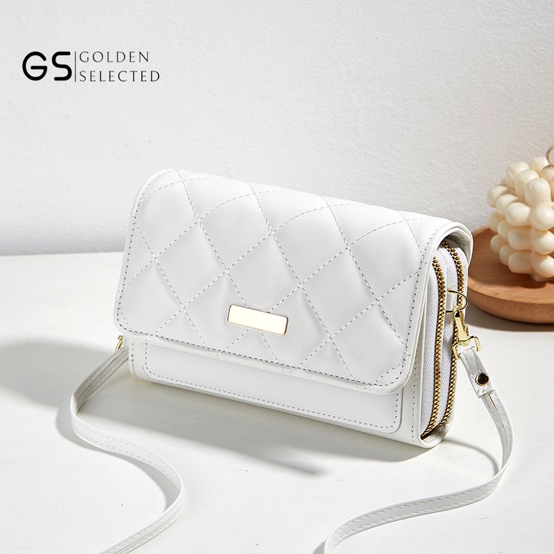 Túi Đựng Điện Thoại Hai Lớp Thêu Họa Tiết Phong Cách Mới Cho Nữ