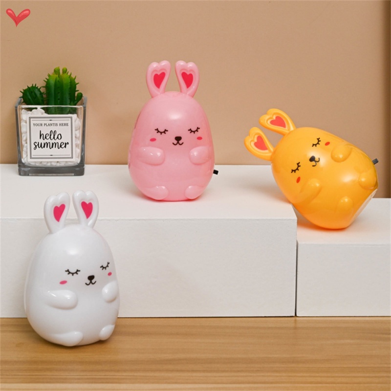 Đèn Ngủ Bóng LED Phích Cắm US Hình Thỏ Trang Trí Phòng Ngủ Cho Bé