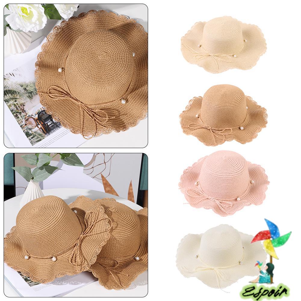 ESPO Nón Cối Màu Trơn Thời Trang Đi Biển Mùa Hè