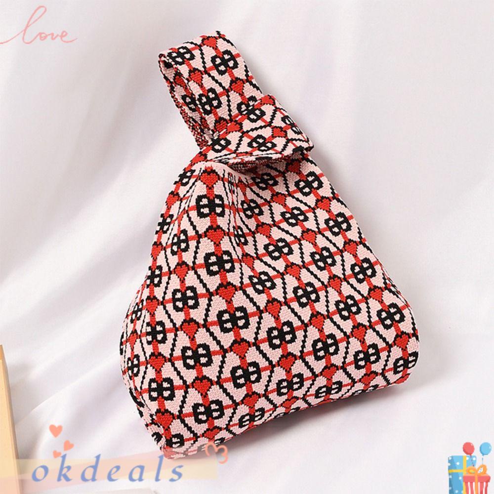 OKDEALS Túi Xách Đan Len Mini Đeo Chéo Thời Trang Cho Nữ