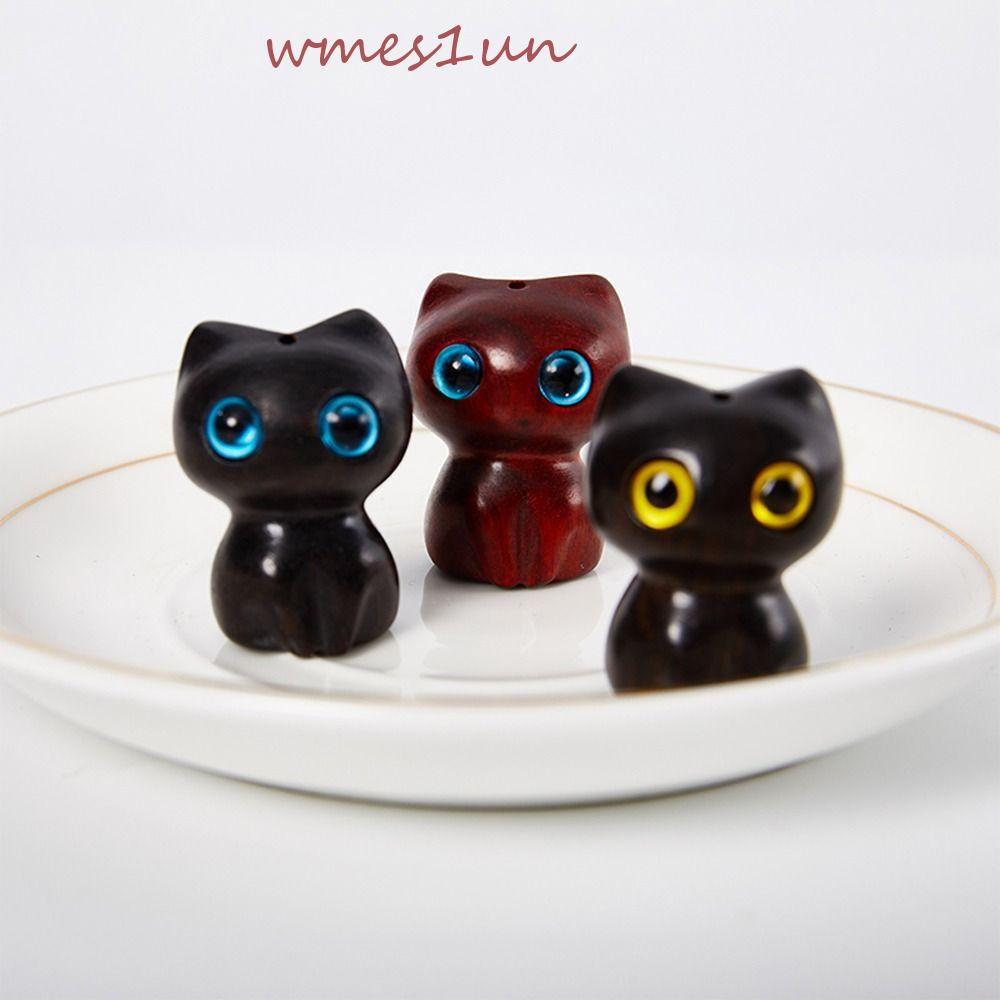 Móc Khóa Hình Mèo Hoạt Hình Bằng Gỗ Dễ Thương