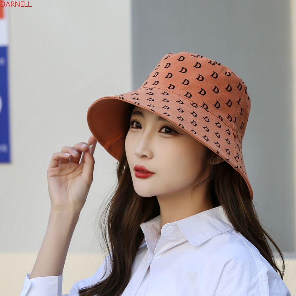 DARNELL Mũ Tai Bèo In Chữ D Thiết Kế Độc Đáo Thời Trang Hàn Quốc Dễ Phối Đồ
