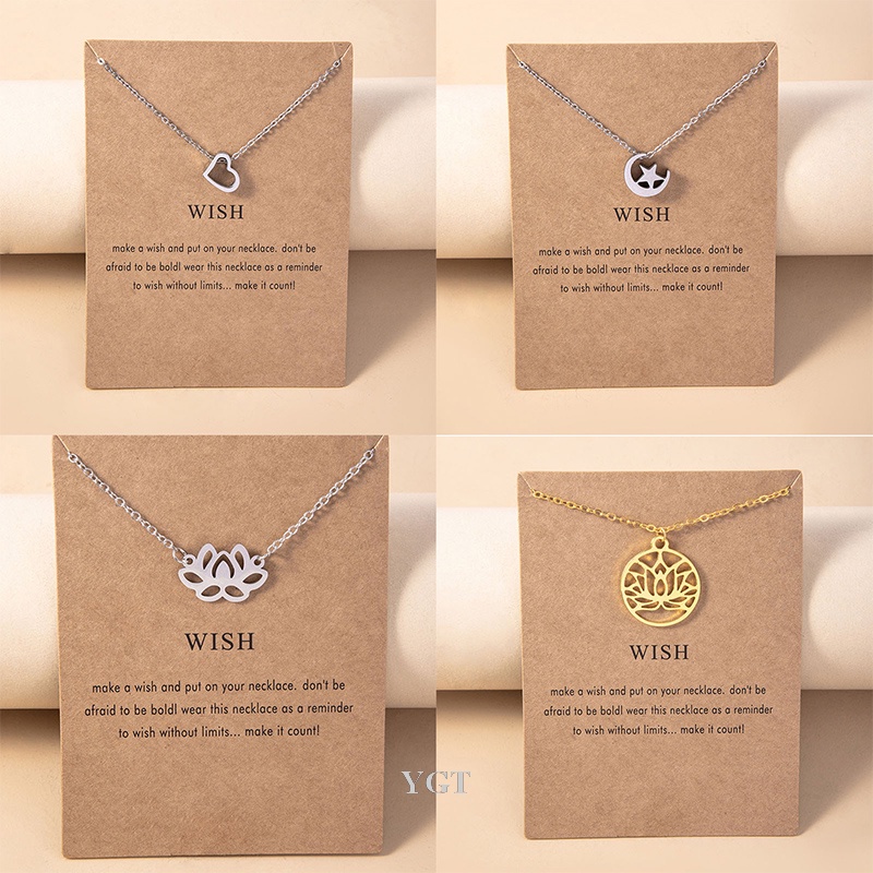 Ygt Vòng Cổ Choker Bằng Thép Không Gỉ Mặt Hoa Sen Lớn Thời Trang Dành Cho Nữ