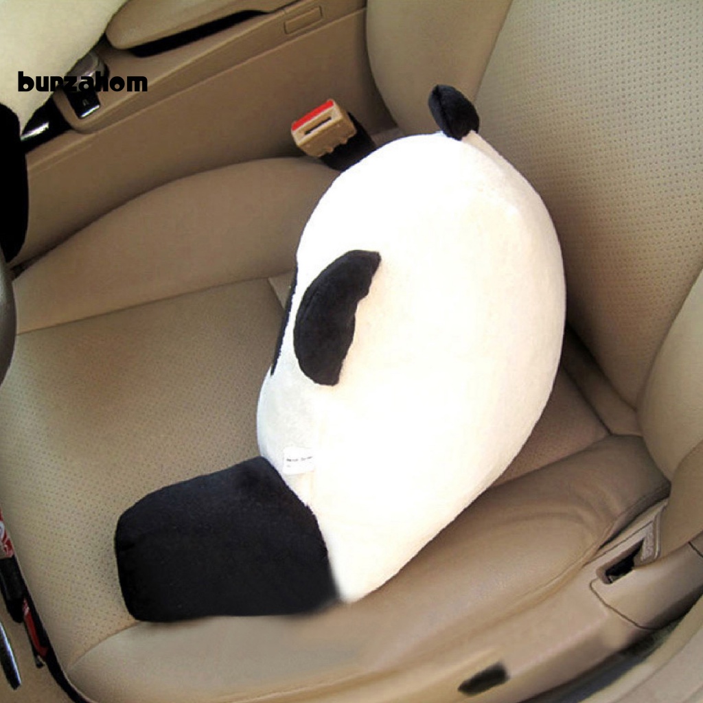 Gối Tựa Đầu Hình Gấu Trúc Bằng Cotton PP Phủ Lông Dễ Thương Tiện Dụng Cho Xe Hơi