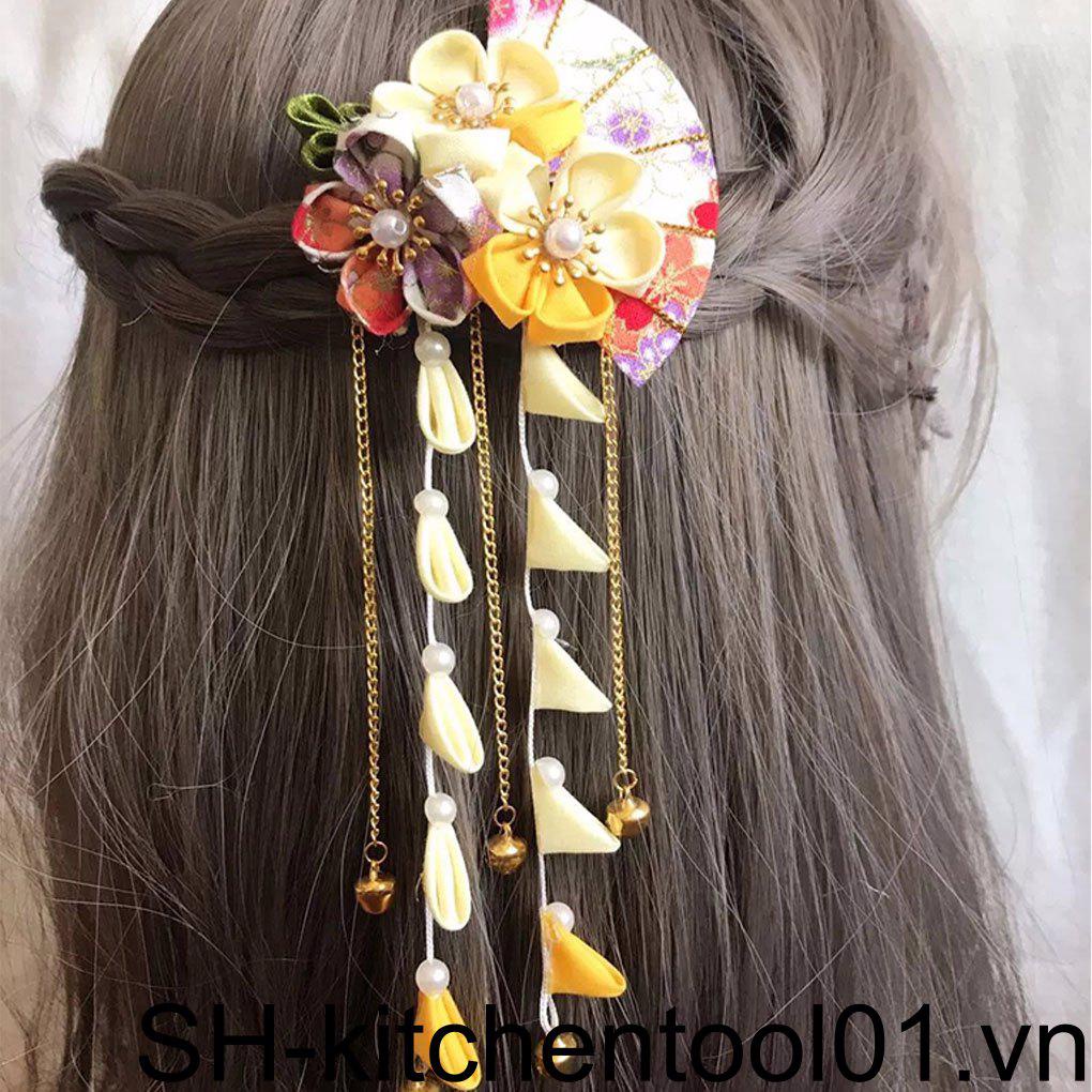 Kẹp Tóc Hình Hoa Tình Yêu Bằng Vải Tinh Tế Cao Cấp Và Không Phải Kẹp Tóc Thủ Công