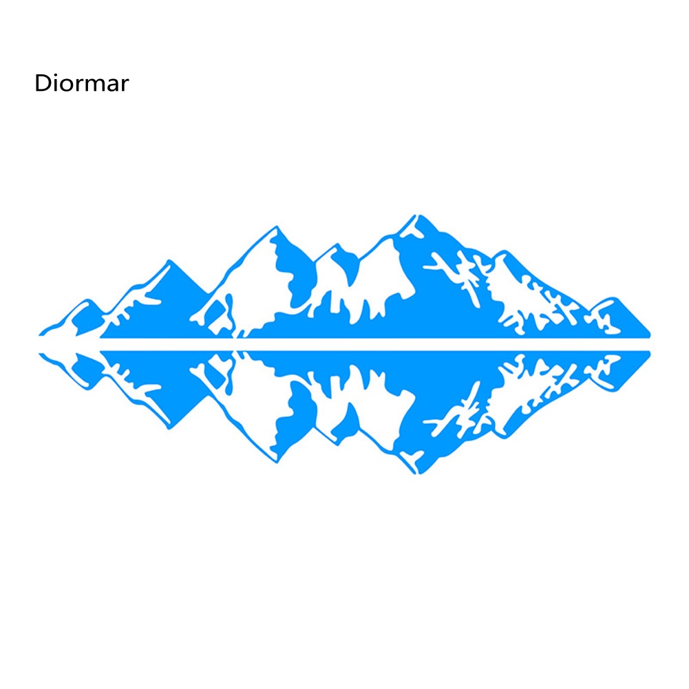 Miếng Dán Trang Trí Cửa Xe Hơi Bằng PVC Hình Ngọn Núi Độc Đáo