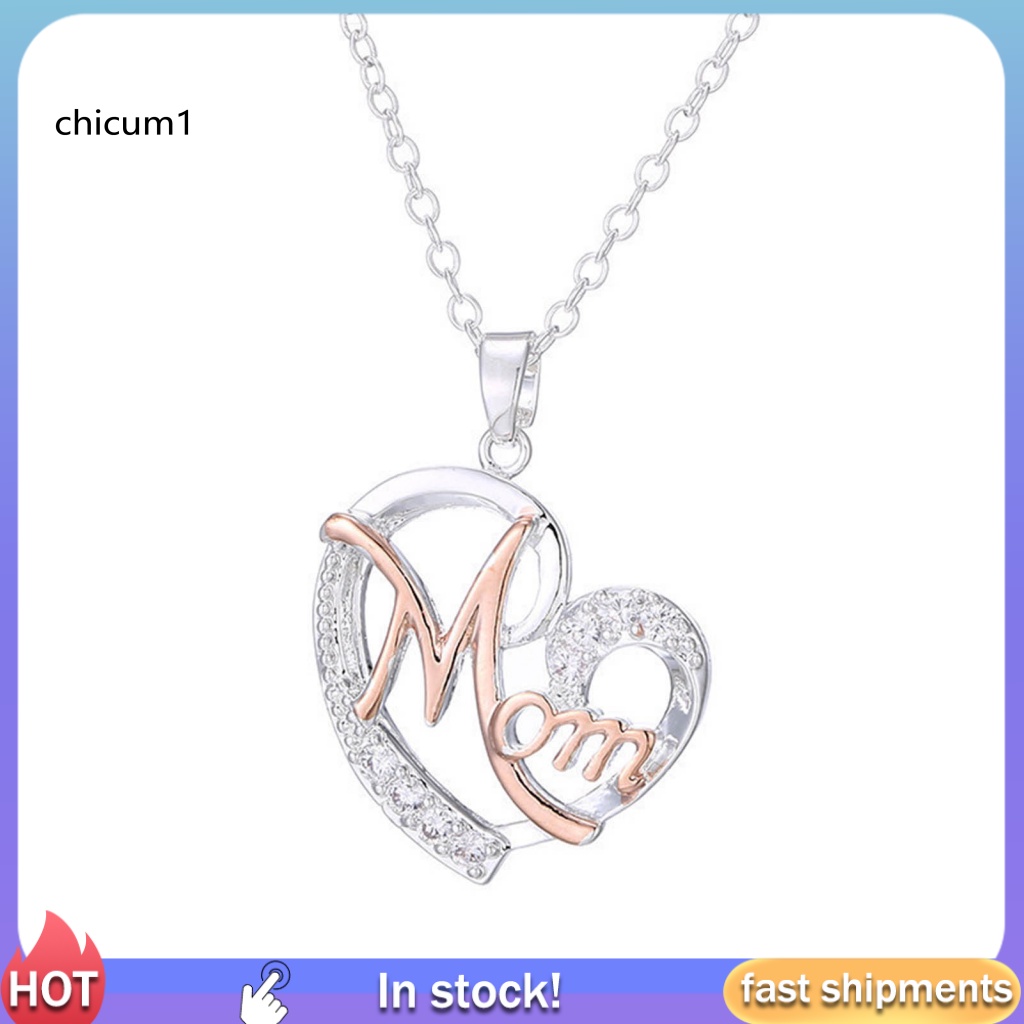 Vòng cổ Hợp Kim Mặt Trái Tim Đính Đá Sang Trọng