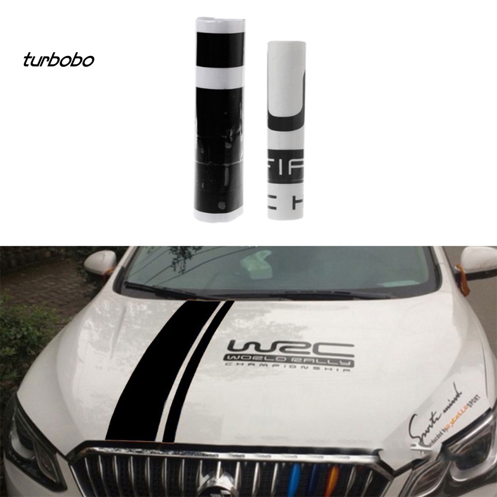 Set 2 Miếng Dán Trang Trí Mui Xe Hơi Tự Dính Họa Tiết Chữ Độc Đáo