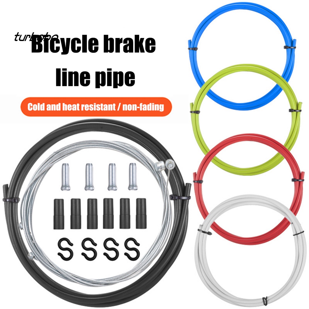 Turbobo Bộ Dây Phanh Xe Đạp Leo Núi Hình Chữ S Màu Sáng Chịu Nhiệt Chống Rách