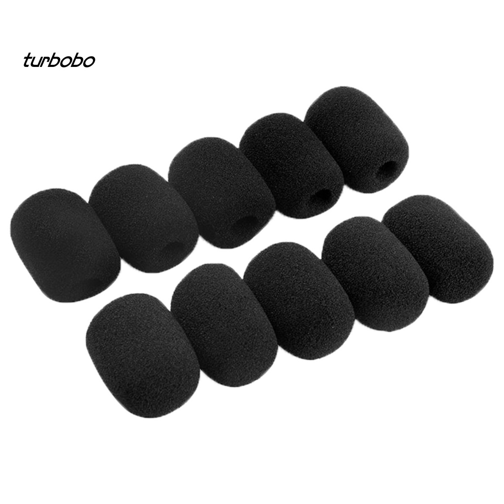 Set 10 Mút Xốp Mềm Chắn Gió Bọc Đầu Micro Thay Thế Chuyên Dụng Cho Các Cuộc Họp