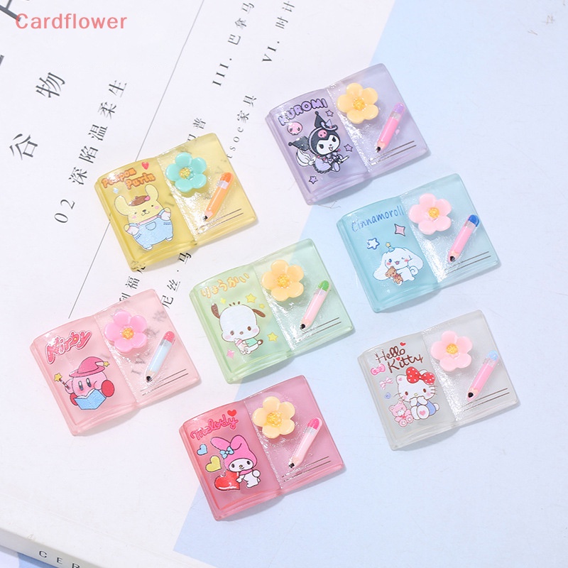 Bộ 5 Miếng Dán Trang Trí Điện Thoại / Kẹp Tóc / Đồ Dùng Hình Hoa Bằng Nhựa Phát Quang Độc Đáo DIY Mới