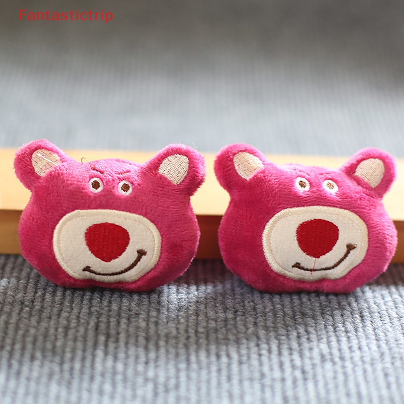 Móc Khóa Điện Thoại / Túi Xách / Móc Khóa Trang Trí Hình Gấu / Dâu Tây Nhồi Bông Dễ Thương Mới